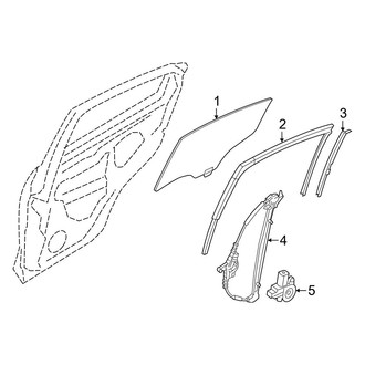 Toyota OE - Rear Door - Glass & Hardware