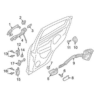 Toyota OE - Rear Door - Lock & Hardware