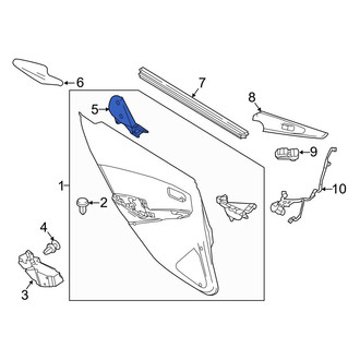 Toyota OE - Rear Left Door Window Molding