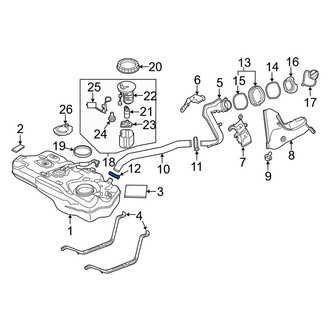 Toyota OE - Lower Fuel Filler Hose Clamp
