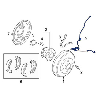 Toyota OE - Rear Left ABS Wheel Speed Sensor
