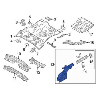 Toyota OE - Rear Left Frame Side Member Assembly