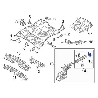 Toyota OE - Rear Right Frame Rail End