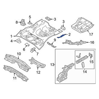 Toyota OE - Rear Center Floor Pan Reinforcement