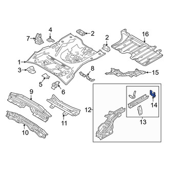 Toyota OE - Rear Left Frame Rail End