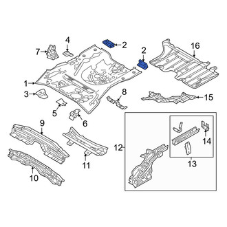 Toyota OE - Rear Left Floor Pan Reinforcement