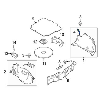 Toyota OE - Rear Right Tail Light Access Cover