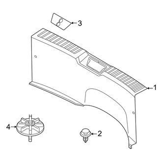 Toyota OE - Rear Body & Floor - Interior Trim (Trunk Compartment), (LE / XLE Hatchback)