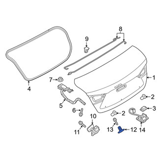 Toyota OE - Rear Deck Lid Striker