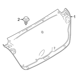 Toyota OE - Trunk Lid - Interior Trim (L / LE / XLE Sedan)
