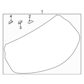 Toyota OE - Lift Gate - Glass (LE / XLE Hatchback)