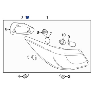 Toyota OE - Tail Light Nut