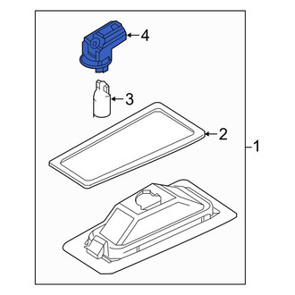 Toyota OE - Rear License Plate Light Socket
