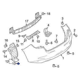 Toyota OE - Bumper Splash Shield Nut