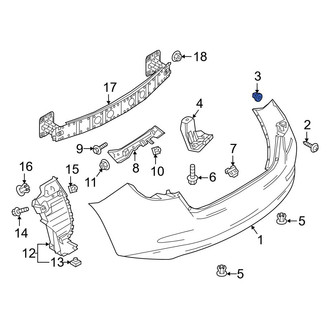 Toyota OE - Bumper Cover Nut