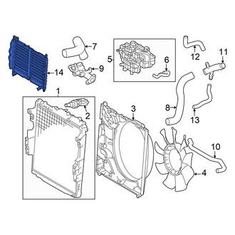 Toyota OE - Front Radiator Shutter Assembly