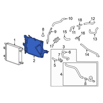 Toyota OE - Left Radiator Mount Bracket