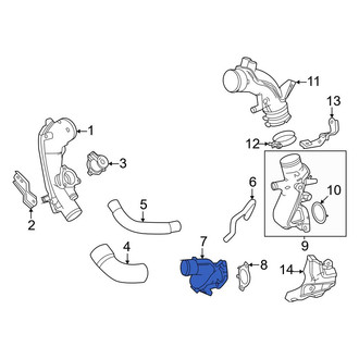 Toyota OE - Right Turbocharger Outlet Tube