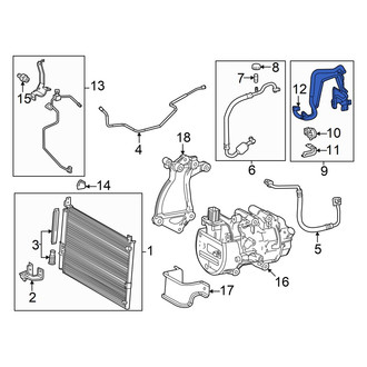 Toyota OE - A/C Refrigerant Suction Hose
