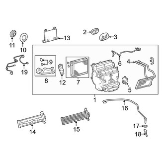 Toyota OE - Air Conditioner & Heater - Evaporator Components