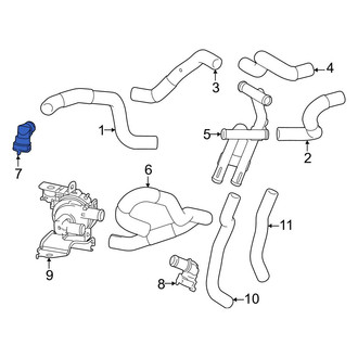 Toyota OE - HVAC Heater Hose Connector