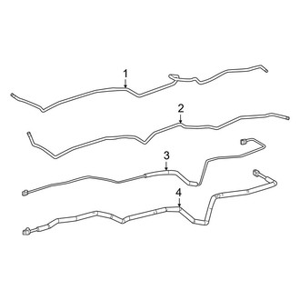 Toyota OE - Air Conditioner & Heater - Hoses & Pipes (Center), (Capstone / Limited / Platinum / SR5 / TRD Pro)