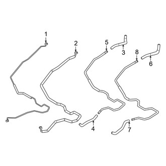 Toyota OE - Air Conditioner & Heater - Hoses & Pipes (Rear), (1794 Edition / Capstone / Limited / Platinum / SR5 / TRD Pro)