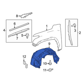 Toyota OE - Front Left Fender Splash Shield