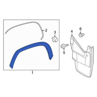 Toyota OE - Front Left Wheel Arch Molding