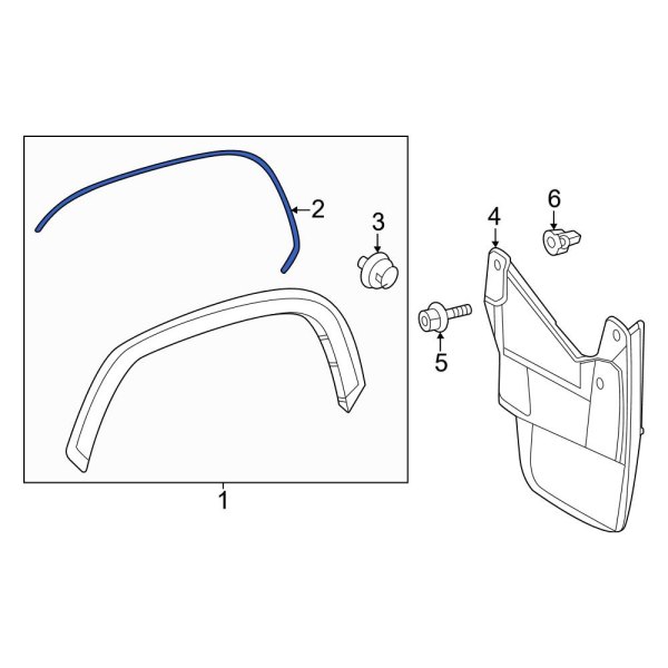 Wheel Arch Molding Seal