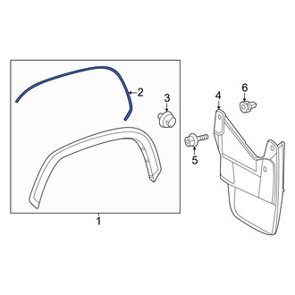 Toyota OE - Rear Wheel Arch Molding Seal