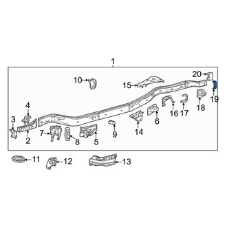Toyota OE - Rear Left Frame Stiffener