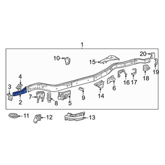 Toyota OE - Front Left Frame Rail End