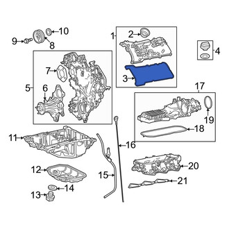 Toyota OE - Left Engine Valve Cover Gasket