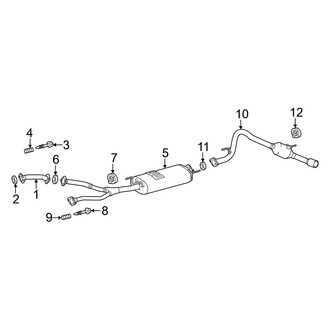 Toyota OE - Exhaust System - Exhaust Components (Muffler & Pipes)