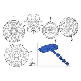 Toyota OE - Tire Pressure Monitoring System (TPMS) Sensor