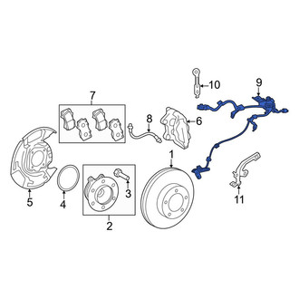 Toyota OE - Rear Right ABS Wheel Speed Sensor