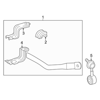 Toyota OE - Front Suspension - Stabilizer Bar & Components (RWD)