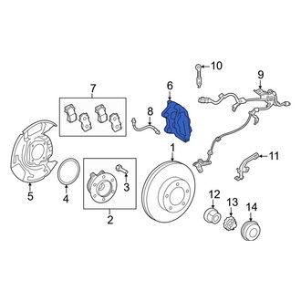 Toyota OE - Front Left Disc Brake Caliper