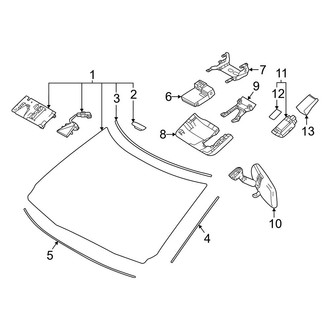 Toyota OE - Windshield - Glass