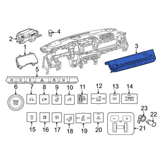 Toyota OE - Front HVAC Temperature Control Panel