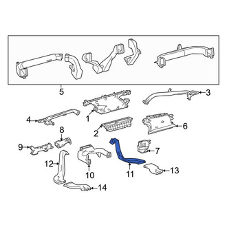 Toyota OE - Front Right Lower Instrument Panel Air Duct