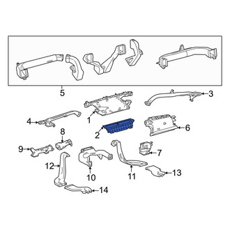 Toyota OE - Front Lower Windshield Defroster Nozzle