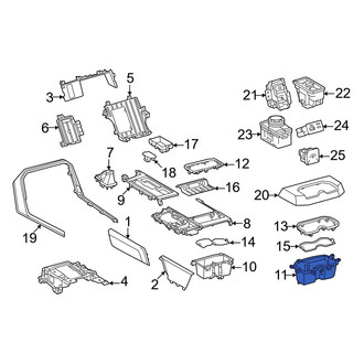 Toyota OE - Rear Console Cup Holder
