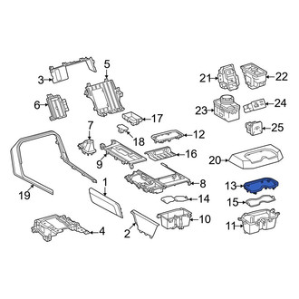Toyota OE - Rear Console Cup Holder Bezel