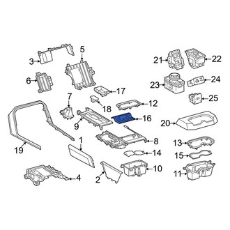 Toyota OE - Center Console Mat