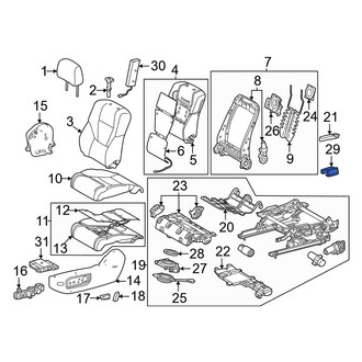 Toyota OE - Left Seat Cushion Bracket