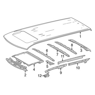 Toyota OE - Roof & Components (With Sunroof), (Limited / SR5 / TRD Pro)