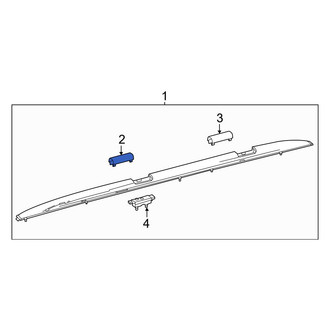 Toyota OE - Front Left Roof Luggage Carrier Side Rail Cap