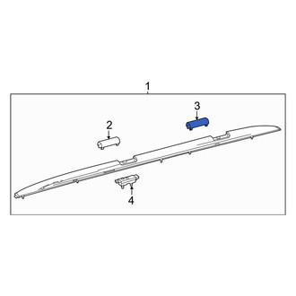 Toyota OE - Rear Right Roof Luggage Carrier Side Rail Cap